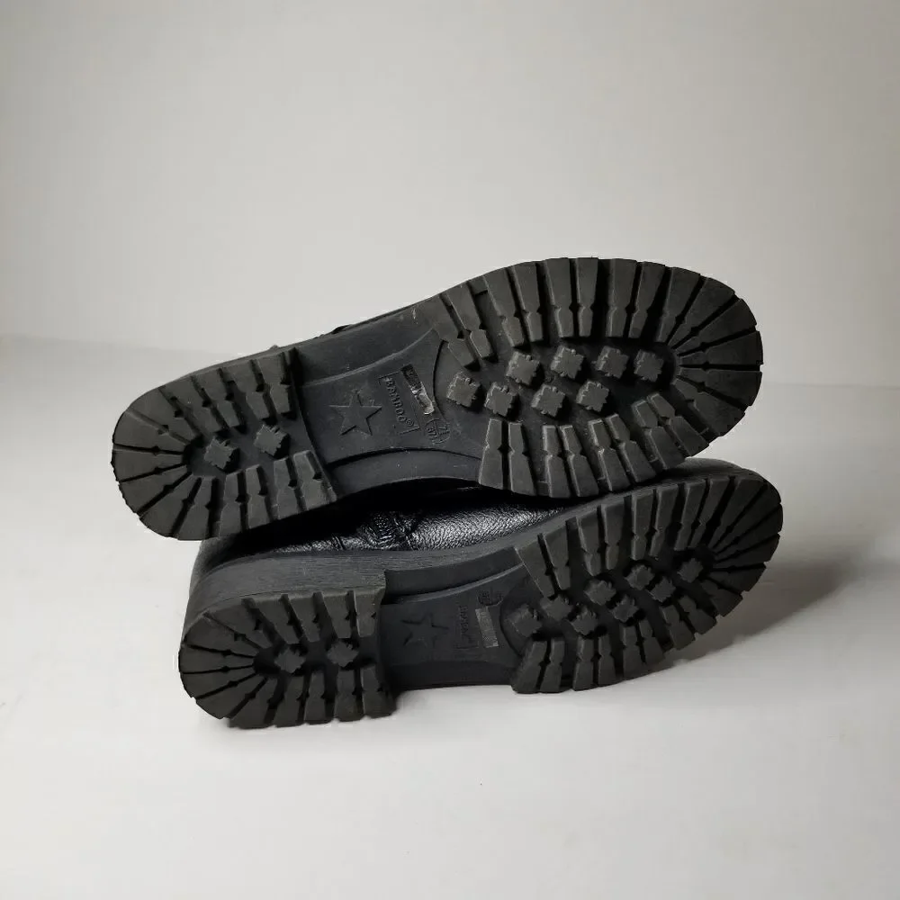 Bamboo boots side zipper